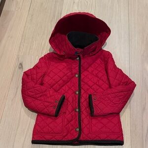 Polo Ralph Lauren Kids 8/10 Medium Red Quilted Detachable Hooded Jacket
